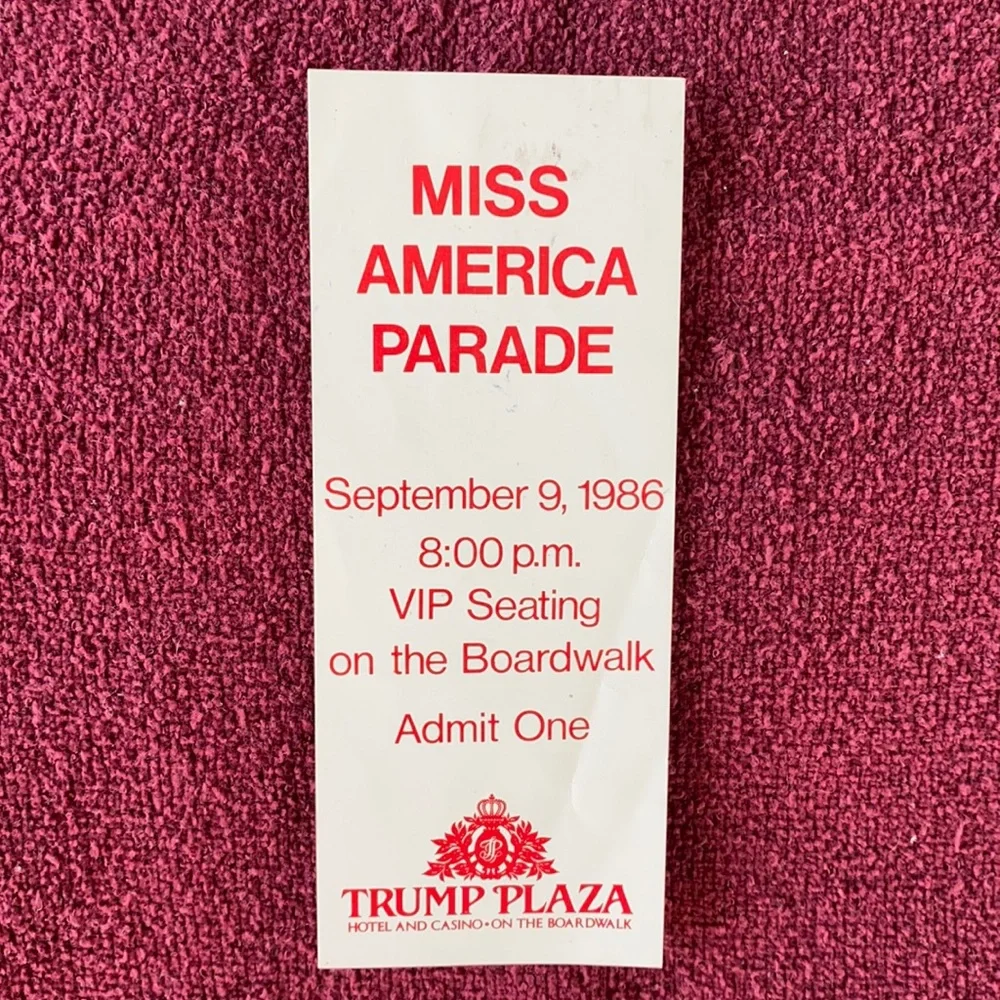 Miss America Parade Tickets 1986 Vintage - Picture 3 of 6